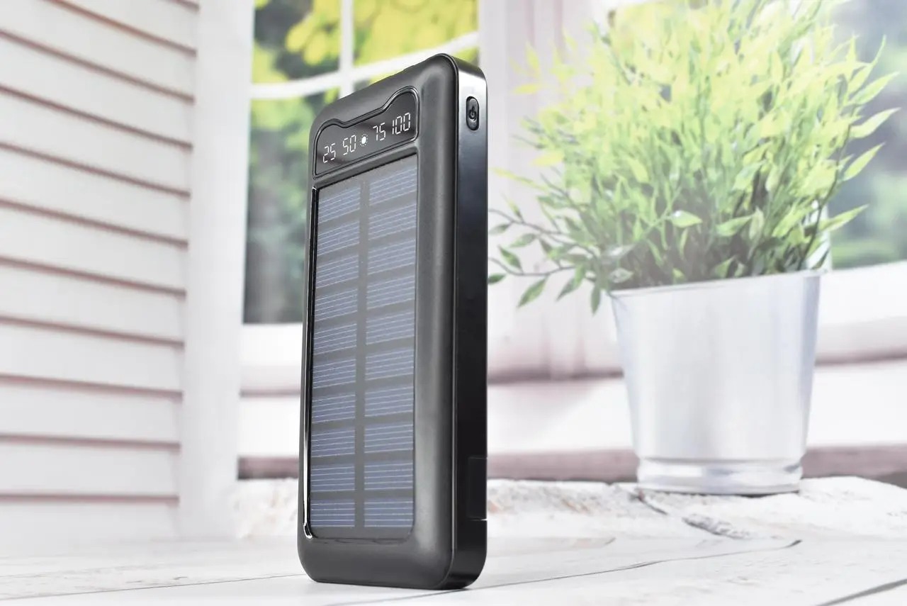 Павербанк Solar Power Bank із сонячною батареєю + ліхтарик 20000 mAh - Зображення 3
