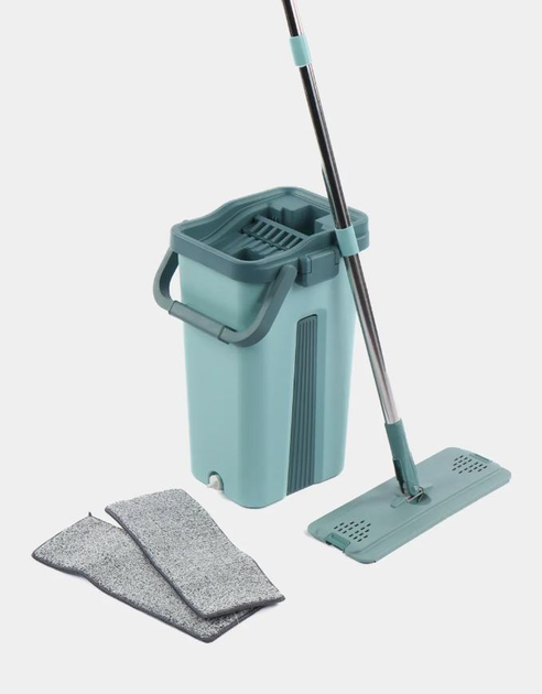 Комплект для прибирання швабра ледар з великим відром 10л з віджимом Scratch Cleaning Mop 7 Комплект для прибирання швабра ледар з великим відром 10л з віджимом Scratch Cleaning Mop - Зображення 7