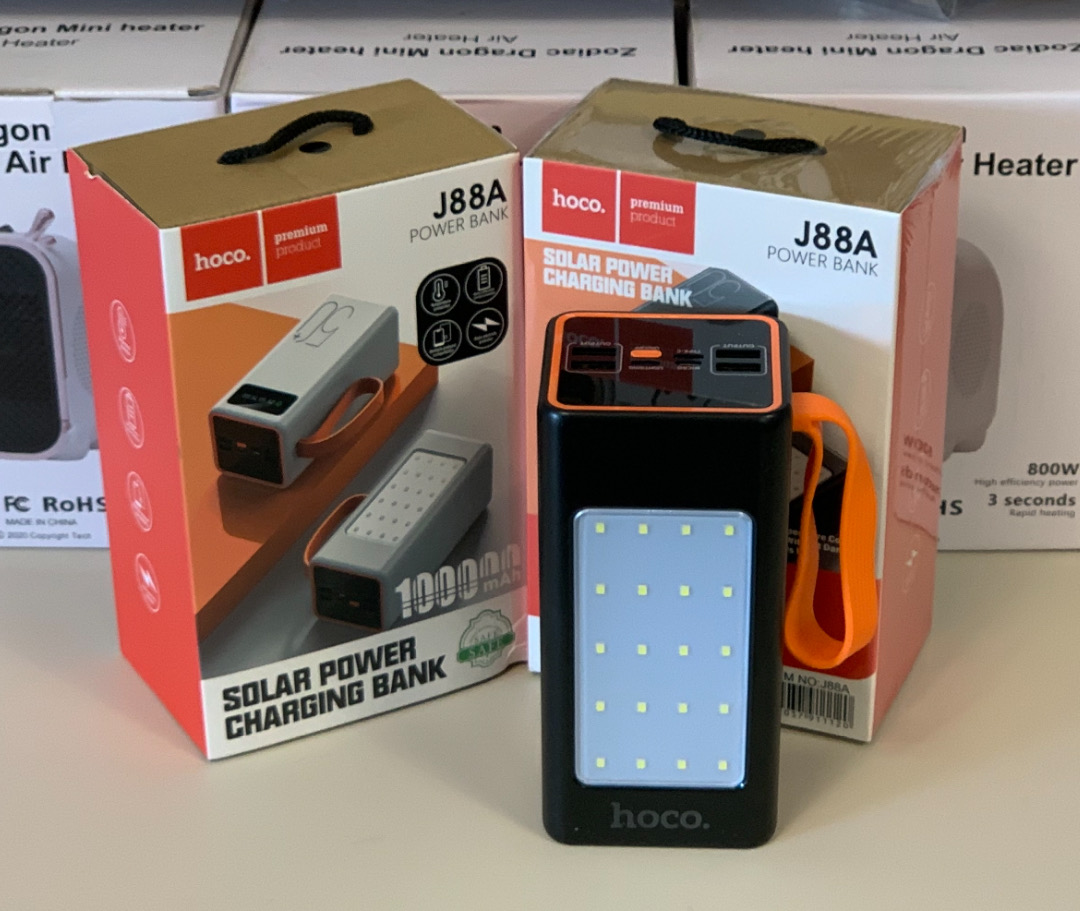 Повербанк 100000 mAh з LED-ліхтариком і швидкою зарядкою Hoco JA88A 22.5W 2 Повербанк 100000 mAh з LED-ліхтариком і швидкою зарядкою Hoco JA88A 22.5W - Зображення 2
