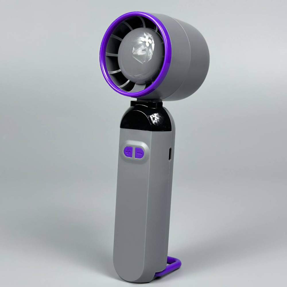Вентилятор портативний настільний ручний Handheld fan LY-937 із вбудованим акумулятором та з цифровим дисплеєм, 5 швидкостей - Зображення 5