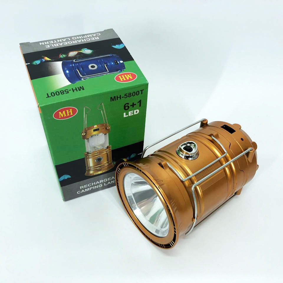 Туристичний ліхтар лампи на сонячній батареї з павером CAMPING MH-5800T (6+1 LED) Brown 6 Туристичний ліхтар лампи на сонячній батареї з павером CAMPING MH-5800T (6+1 LED) Brown - Зображення 6