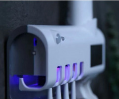 Тримач-диспенсер для зубної пасти та щіток Toothbrush sterilizer автоматичний - Зображення 5
