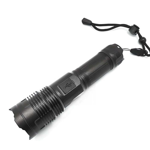 Ручний ліхтарик PLD-6606 White Laser LED PM50-TG, працює від акумулятора, надпотужний ліхтарик - Зображення 4