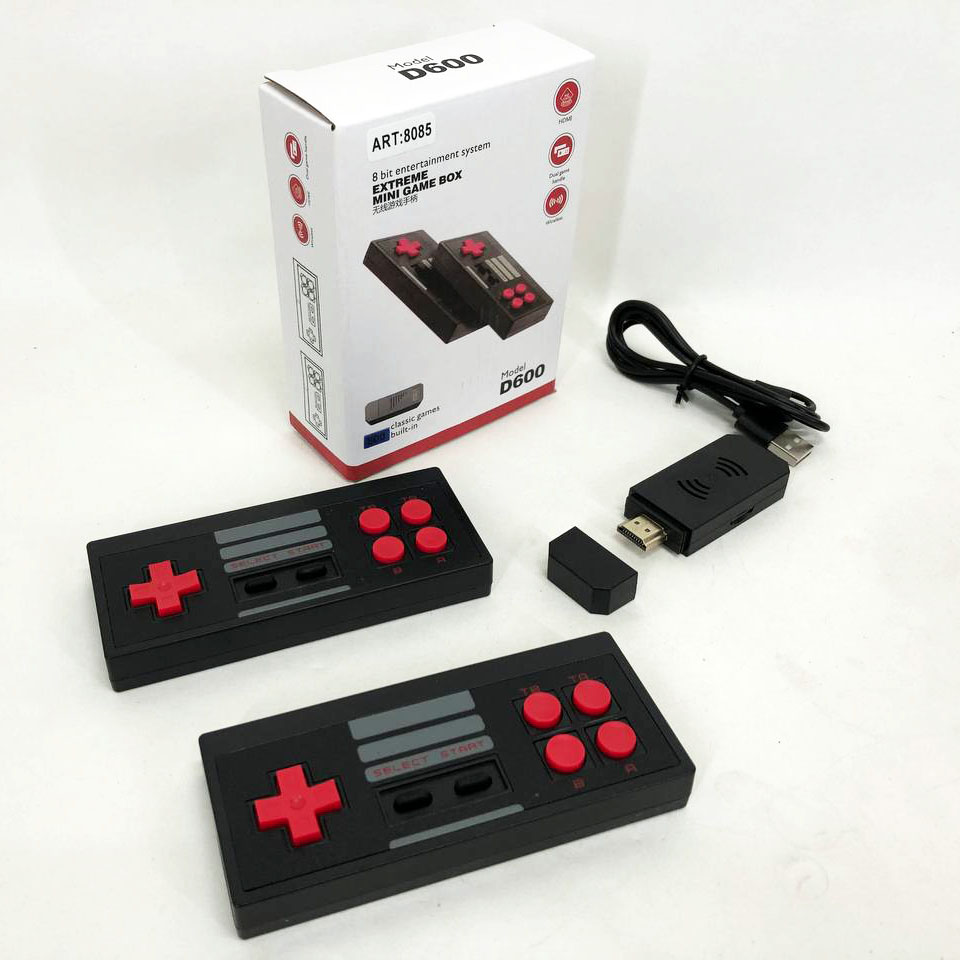 Приставка ігрова Mini Game Box D600 HDMI ігрова консоль, приставка 8 біт для дітей, приставки денді - Зображення 3