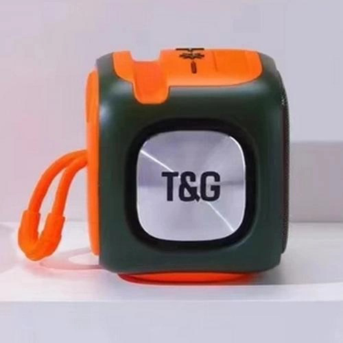 Портативна Bluetooth колонка TG359 7W з підсвічуванням RGB, акумуляторна колонка для музики. Колір: зелений - Зображення 5