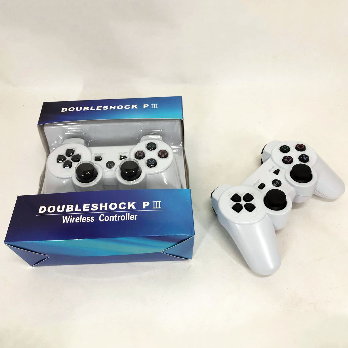 Бездротовий ігровий геймпад Doubleshock PS3/PC акумуляторний джойстик з функцією вібрації. Колір: білий - Зображення 7