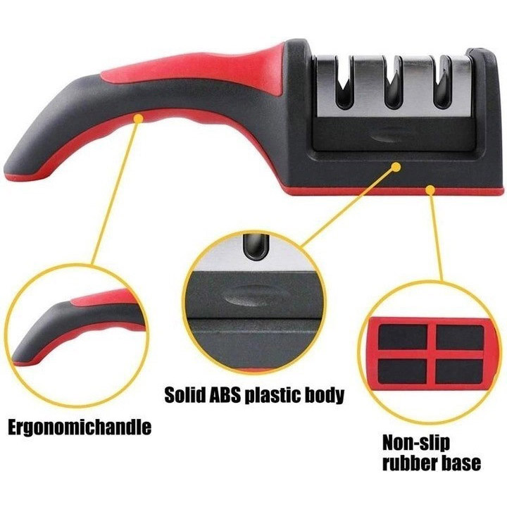 Професійна Ручна Точилка для ножів 3 рівня заточування Fast Sharpener RS-168 7 Професійна Ручна Точилка для ножів 3 рівня заточування Fast Sharpener RS-168 - Зображення 7