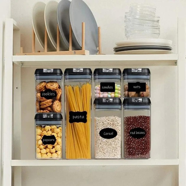 Набір контейнерів для їжі FOOD Storage Container Set на клямках із ущільнювачем із 7 предметів - Зображення 6