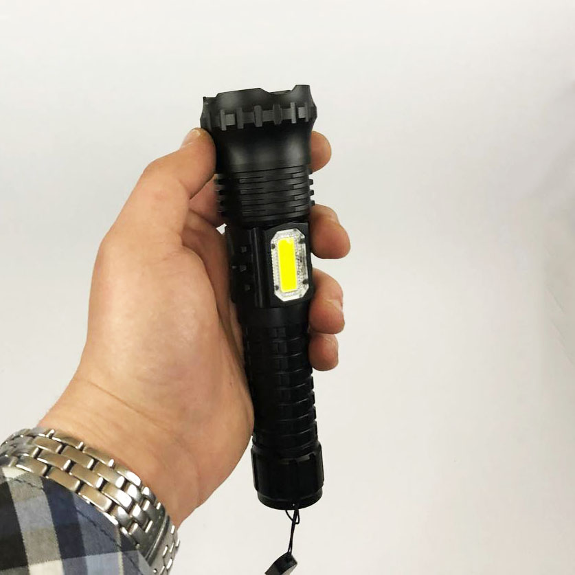 Тактичний ліхтар Police BL-A95-P50+COB (2 режими), надпотужний ліхтарик, Ліхтарик світлодіодний для туриста - Зображення 5