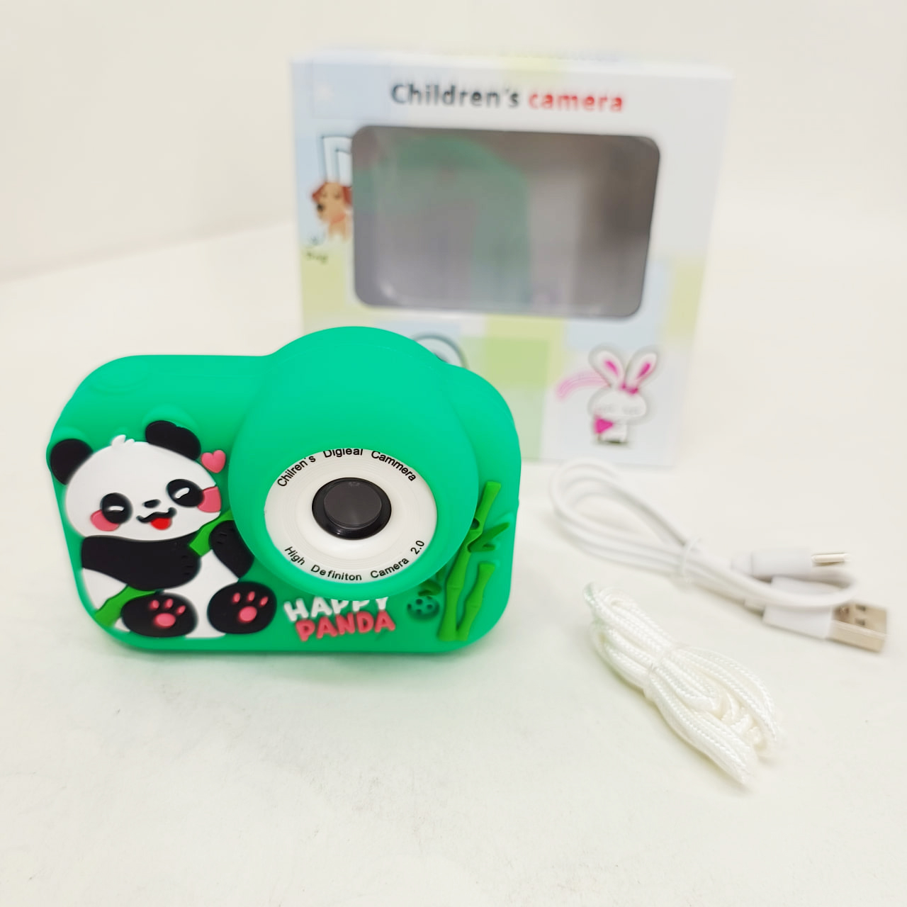 Дитячий фотоапарат M03 Panda Green 5 Дитячий фотоапарат M03 Panda Green - Зображення 5