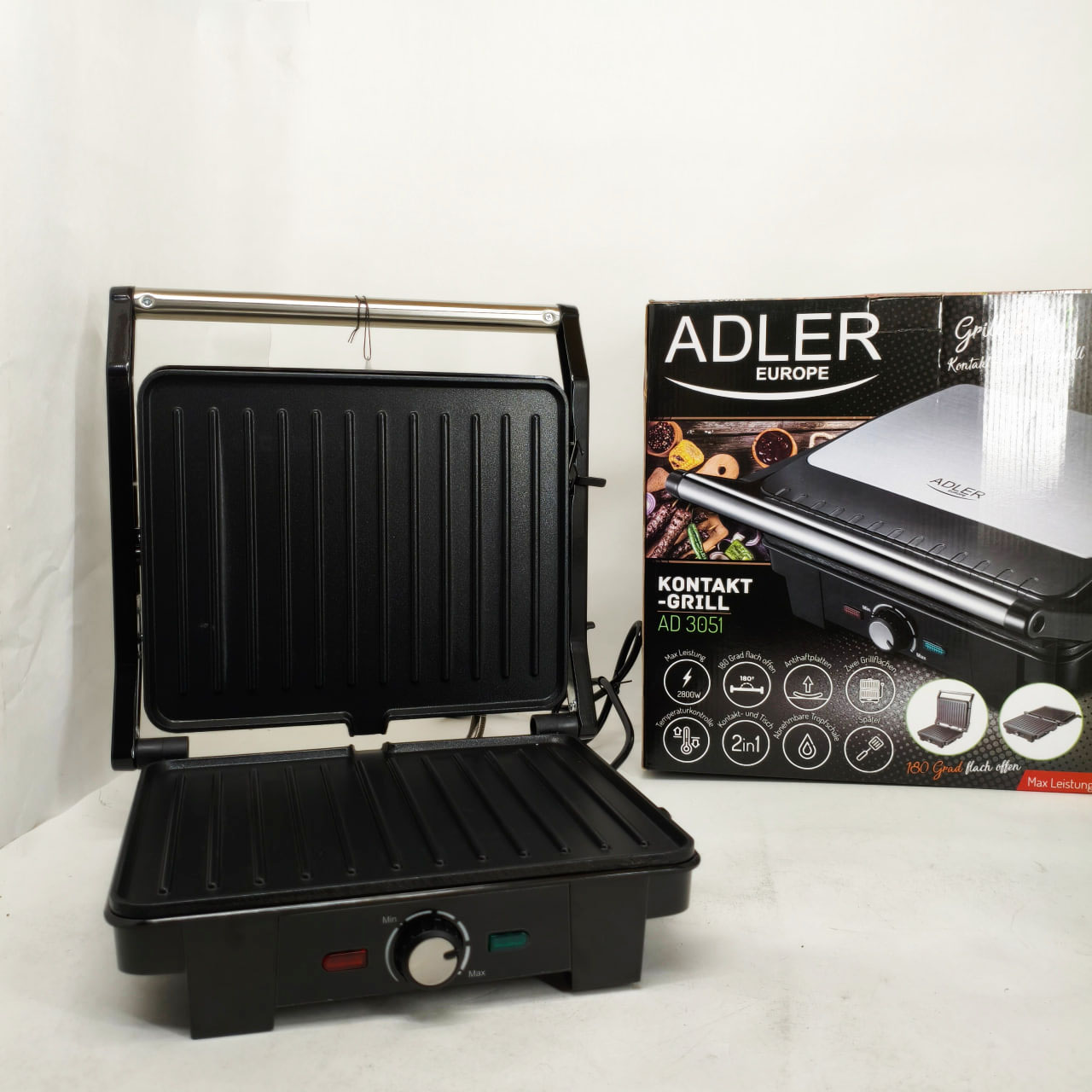 Електричний гриль Adler AD 3051 XL контактний 2800Вт - Зображення 5