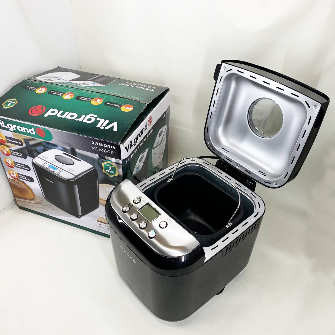 Хлібопічка ViLgrand VBM6091. Колір: чорний - Зображення 6