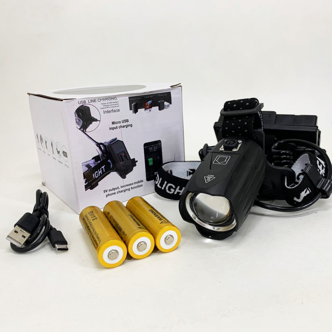 Ліхтар налобний BL-T35-P160 3x18650 - Зображення 8