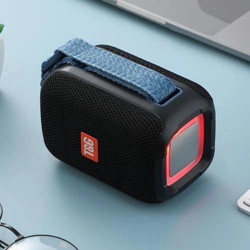 Портативна колонка Bluetooth TG339 5W з RGB підсвічуванням, Акумуляторна колонка для музики. Колір: чорний - Зображення 4