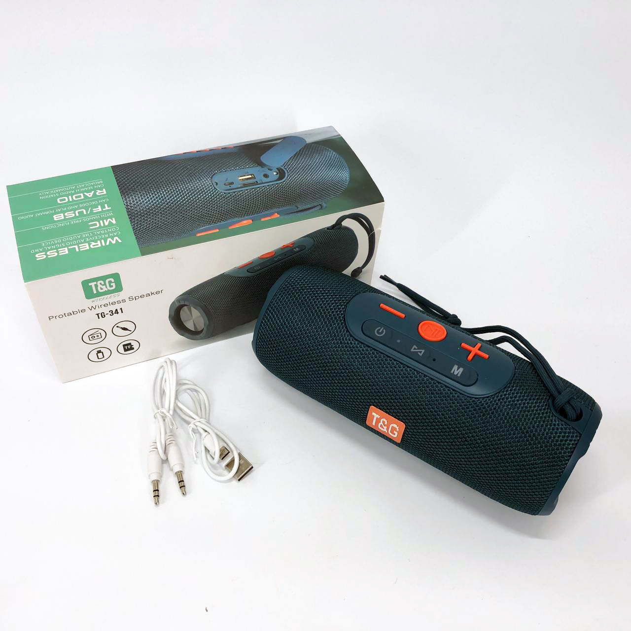 Портативна колонка Bluetooth TG341 зі шнурком, Бездротова колонка портативна потужна. Колір: синій - Зображення 7