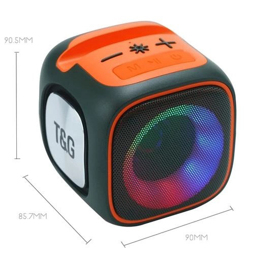 Портативна Bluetooth колонка TG359 7W з підсвічуванням RGB, акумуляторна колонка для музики. Колір: зелений - Зображення 4