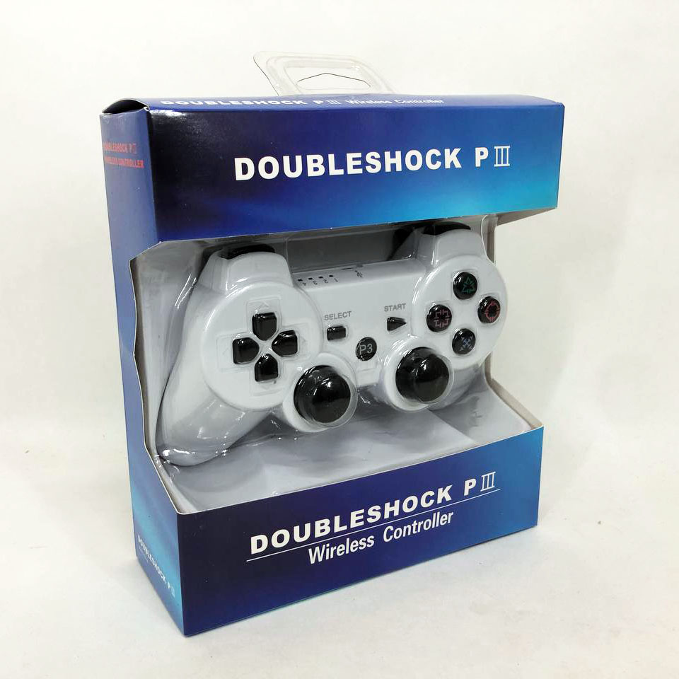 Бездротовий ігровий геймпад Doubleshock PS3/PC акумуляторний джойстик з функцією вібрації. Колір: білий - Зображення 8