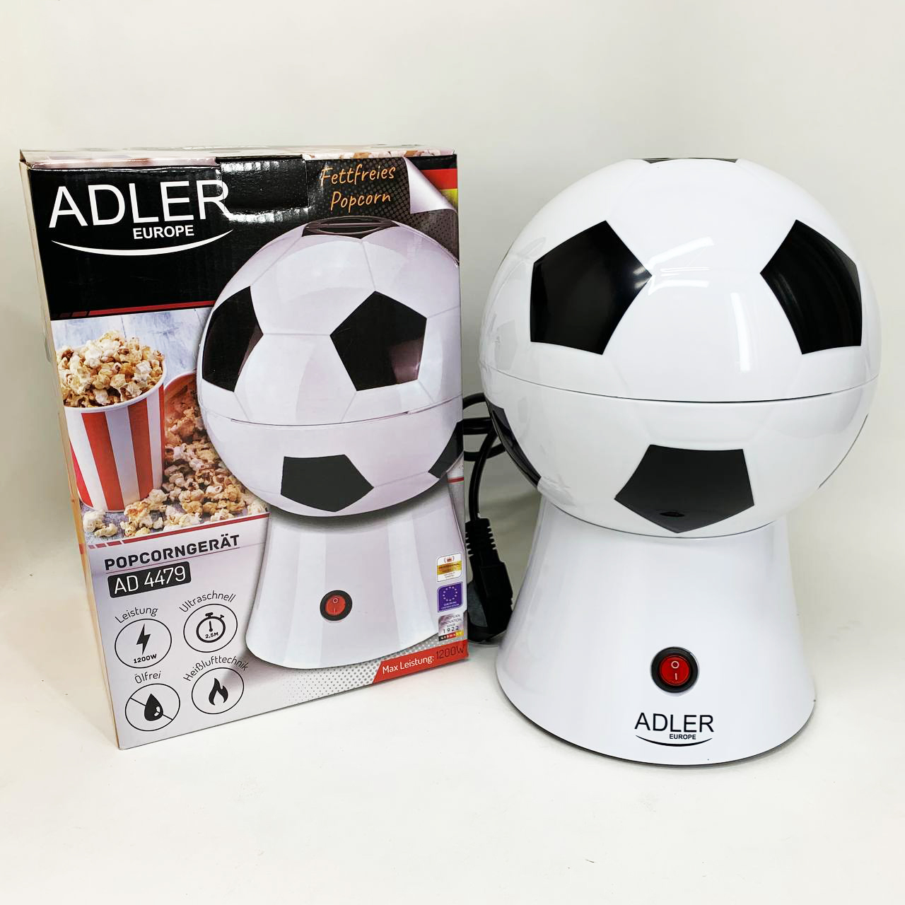 Апарат для приготування попкорну Adler AD 4479 - Зображення 5