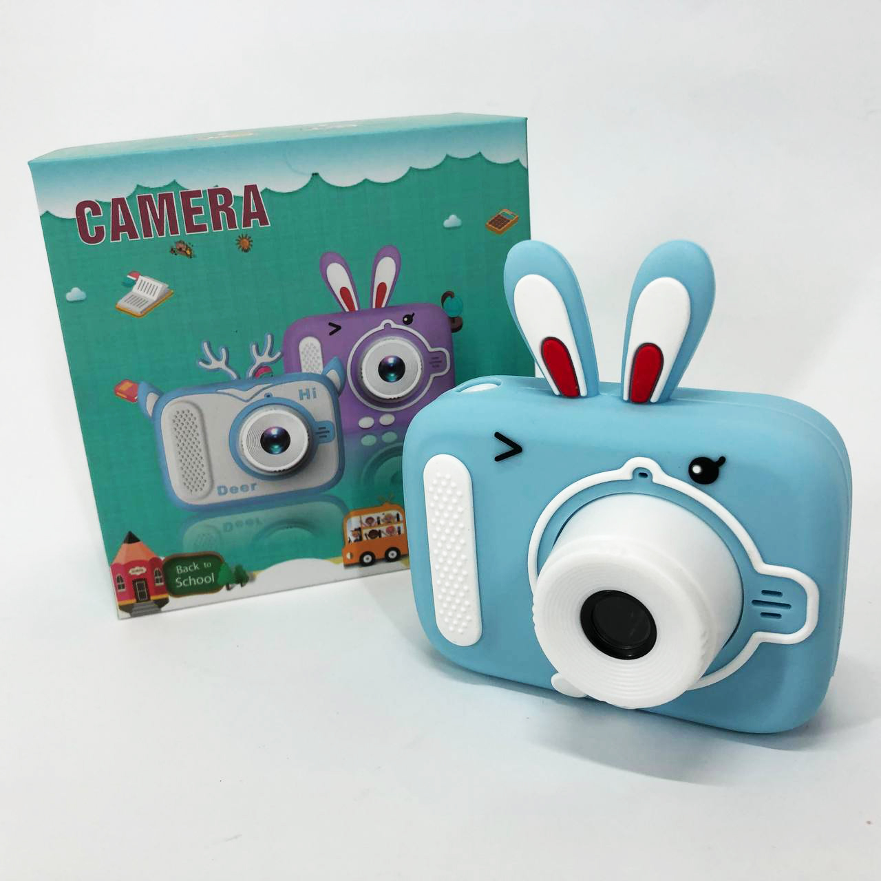 Дитячий цифровий фотоапарат X900 Rabbit Колір: блакитний 2 Дитячий цифровий фотоапарат X900 Rabbit Колір: блакитний - Зображення 2