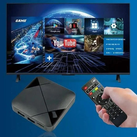 Ігрова консоль приставка для телевізора 4K система Android TV 10 4G Wi-Fi HD з двома джойстиками - Зображення 3