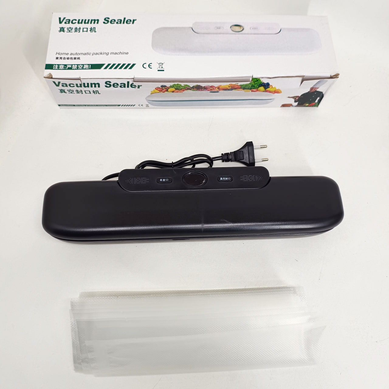 Вакуумний пакувальник автоматичний з дисплеєм Vacuum sealer NEW BLACK 3 Вакуумний пакувальник автоматичний з дисплеєм Vacuum sealer NEW BLACK - Зображення 3