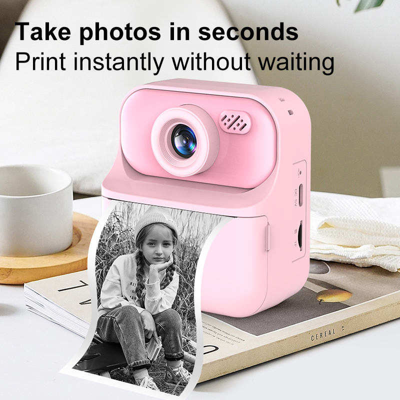 Дитячий фотоапарат миттєвого друку S1 Pink - Зображення 4