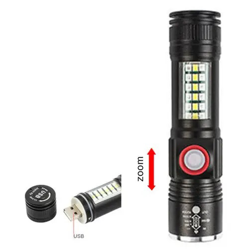 Ліхтар SY-1903C-P50+SMD+RGB Alarm, ЗУ USB, кишеньковий ліхтар із usb зарядкою, надпотужний ліхтарик 3 Ліхтар SY-1903C-P50+SMD+RGB Alarm, ЗУ USB, кишеньковий ліхтар із usb зарядкою, надпотужний ліхтарик - Зображення 3
