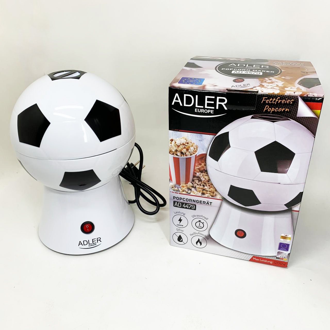 Апарат для приготування попкорну Adler AD 4479 - Зображення 4