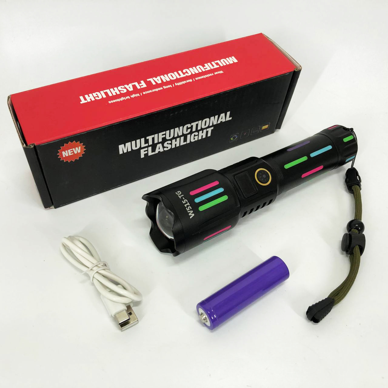 Ліхтар NIGHT VISION FLUORESCENCE W515-PM10-TG, Надпотужний ліхтарик, Підствольний ліхтарик - Зображення 7