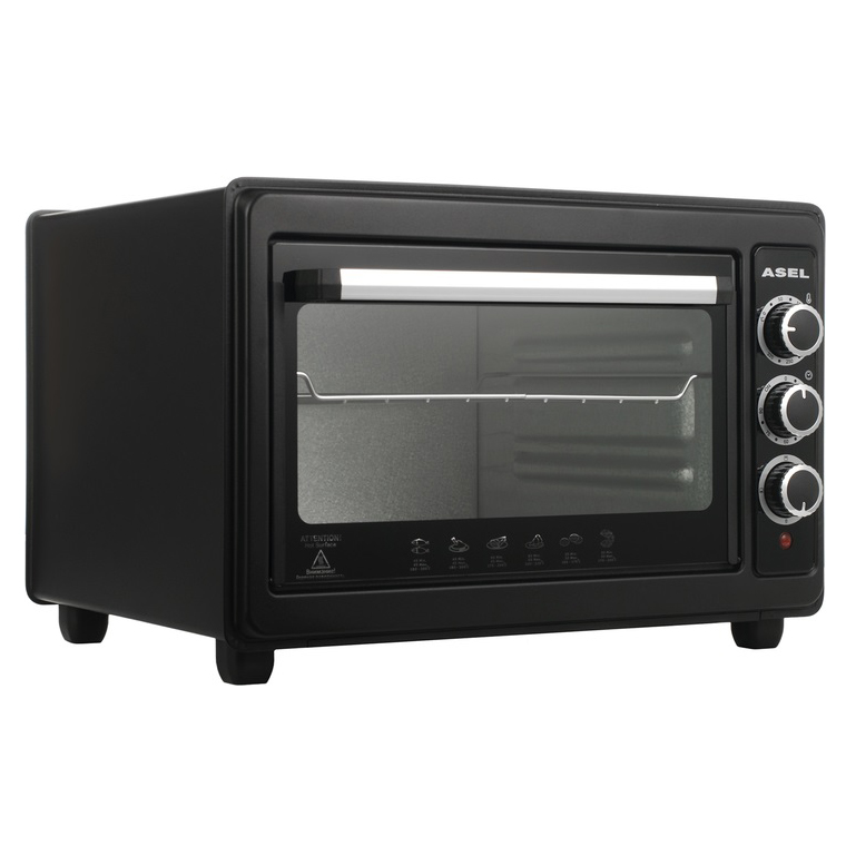 Електрична піч ASEL AF-33-23 1300Вт 33Л Black 4 Електрична піч ASEL AF-33-23 1300Вт 33Л Black - Зображення 4