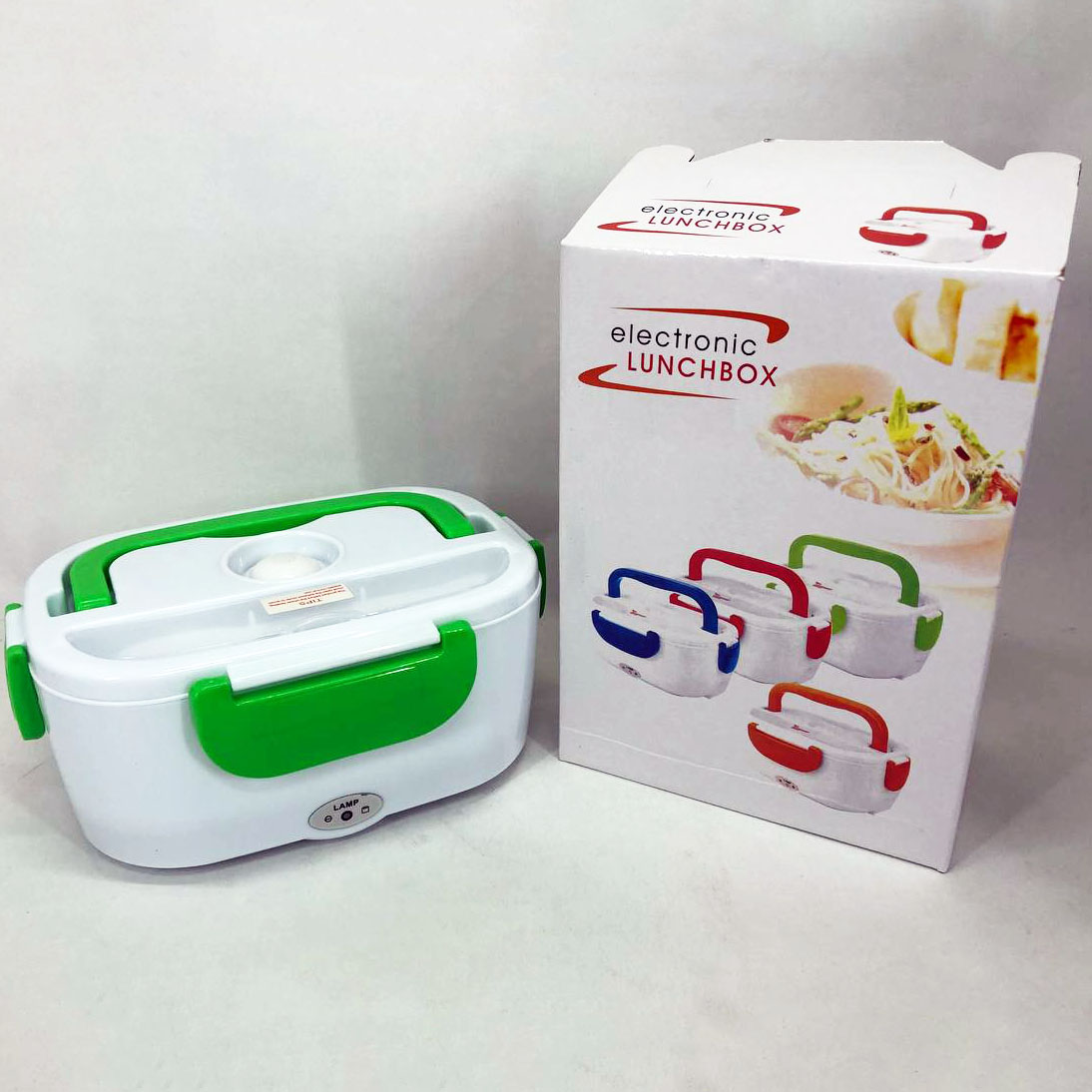 Ланч бокс електричний з підігрівом Lunch Heater 220 V Pro, Термос для їжі для дітей. Колір: зелений - Зображення 5