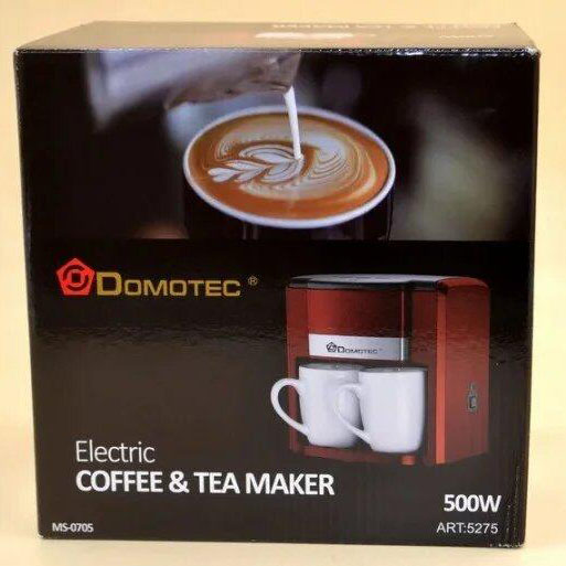 Крапельна кавоварка Domotec MS-0705 500 Вт з двома порцеляновими чашками в комплекті - Зображення 8