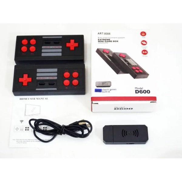 Приставка ігрова Mini Game Box D600 HDMI ігрова консоль, приставка 8 біт для дітей, приставки денді - Зображення 5