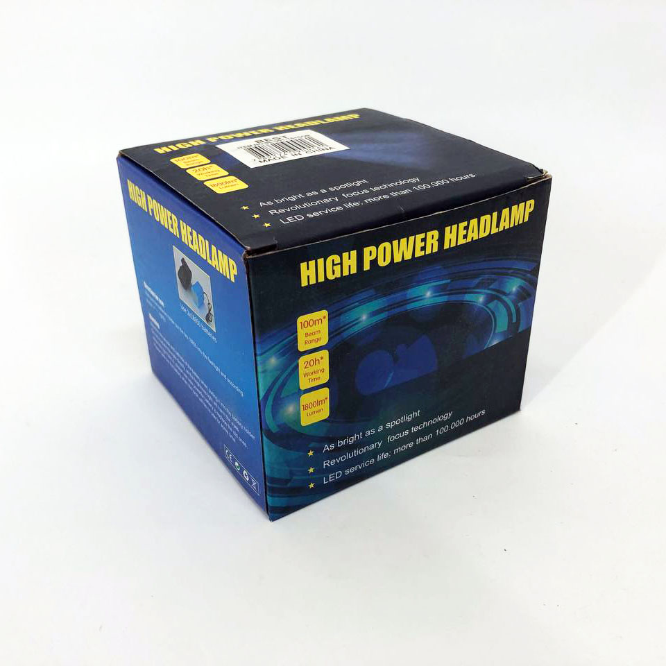 Налобний акумуляторний ліхтар HeadLight BL-001 діод T6+Cob, Налобний ліхтарик з USB зарядкою, з лінзою - Зображення 6