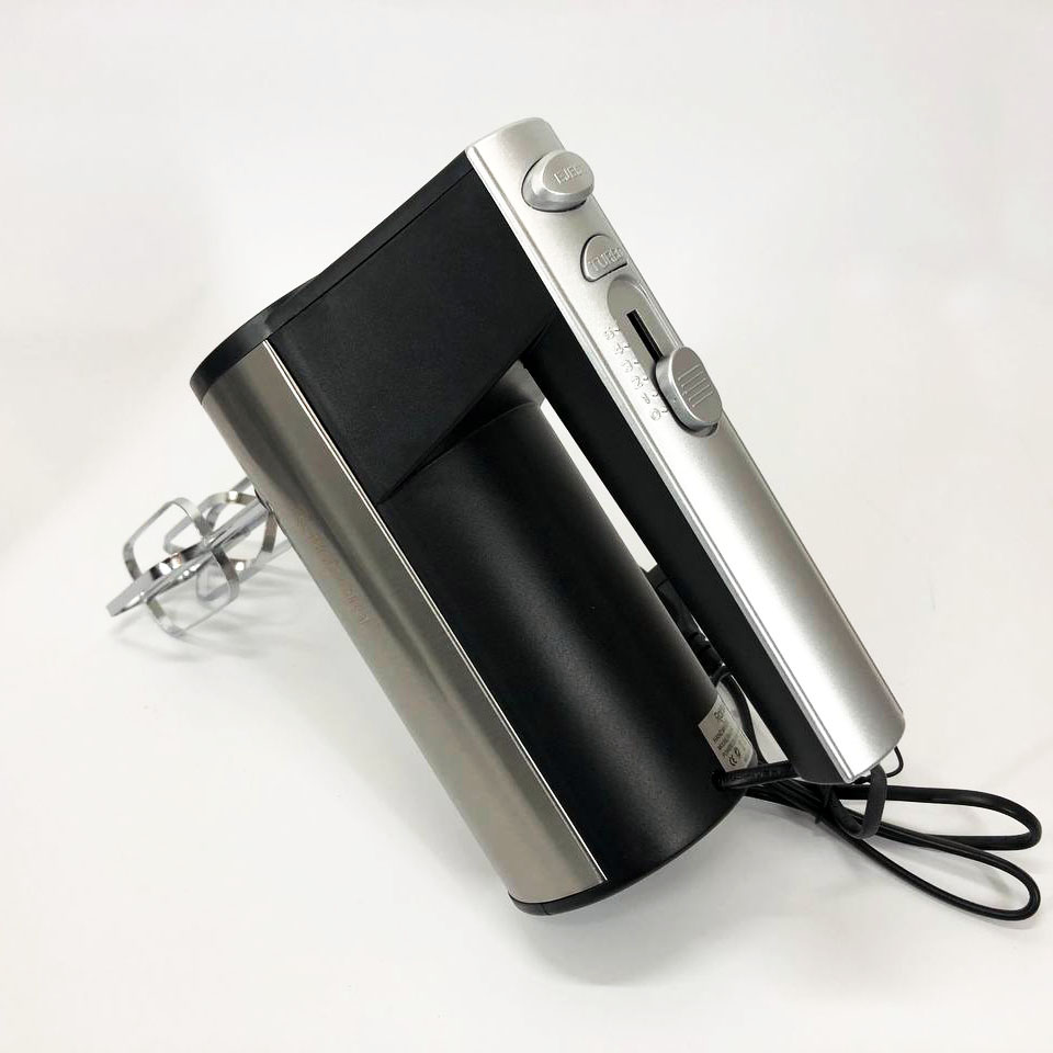 Міксер ручний електричний Rainberg RB-2214 600W 5 швидкостей з підставкою, двовіночковий міксер - Зображення 5