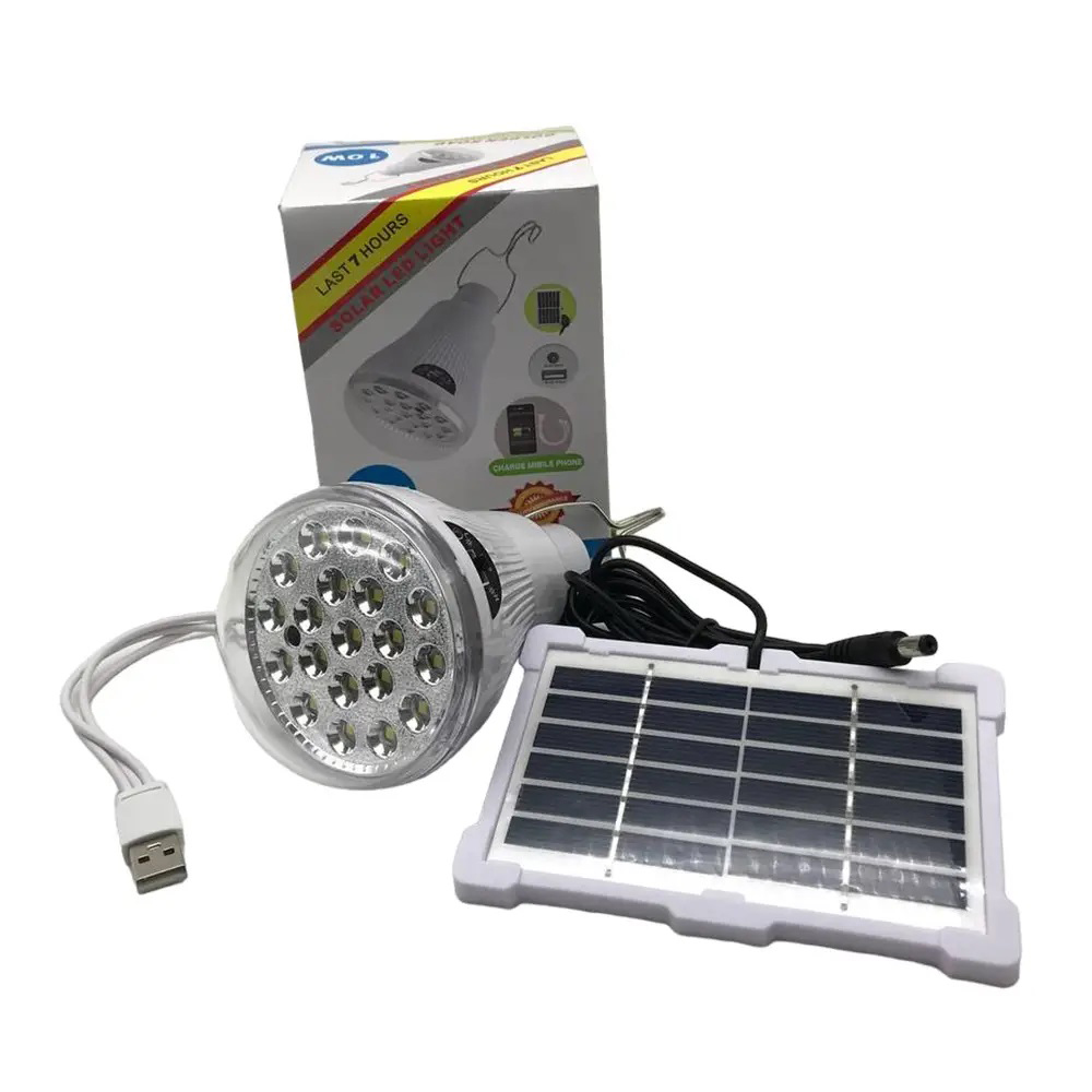Лампочка акумуляторна лампа Golden Road GR 6028 USB із сонячною панеллю, кемпінгова лампа світильник - Зображення 5