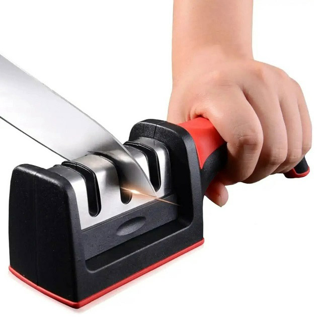 Професійна Ручна Точилка для ножів 3 рівня заточування Fast Sharpener RS-168 1 Професійна Ручна Точилка для ножів 3 рівня заточування Fast Sharpener RS-168