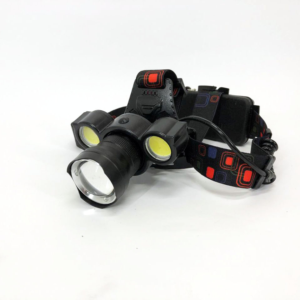 Налобний акумуляторний ліхтар HeadLight BL-001 діод T6+Cob, Налобний ліхтарик з USB зарядкою, з лінзою - Зображення 5