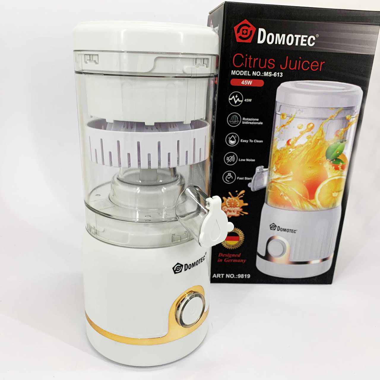 Блендер з Domotec MS-613 250мл. Колір: білий 3 Блендер з Domotec MS-613 250мл. Колір: білий - Зображення 3
