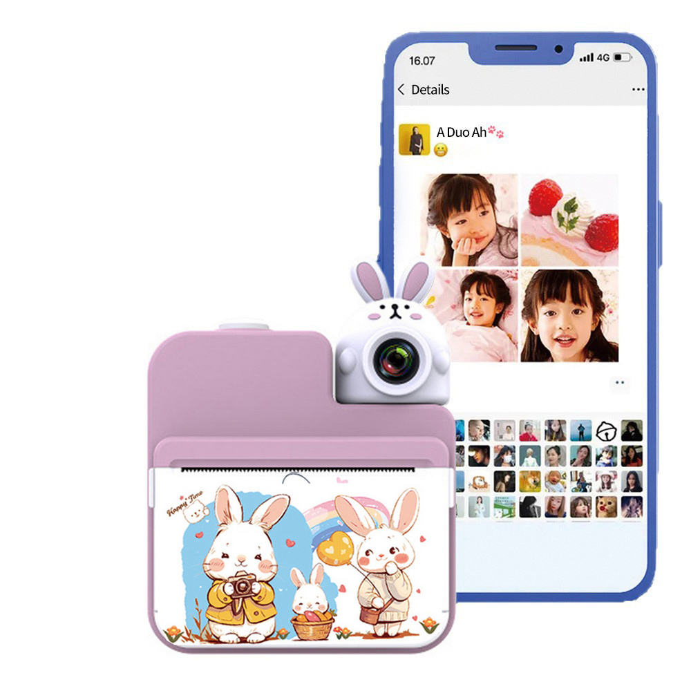 Дитячий фотоапарат миттєвого друку JD30 PINK - Зображення 6
