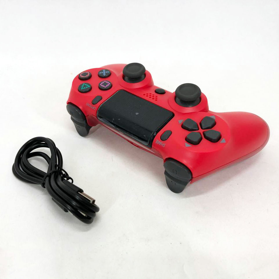 Джойстик DOUBLESHOCK для PS 4, бездротовий ігровий геймпад PS4/PC акумуляторний джойстик. Колір: червоний - Зображення 5