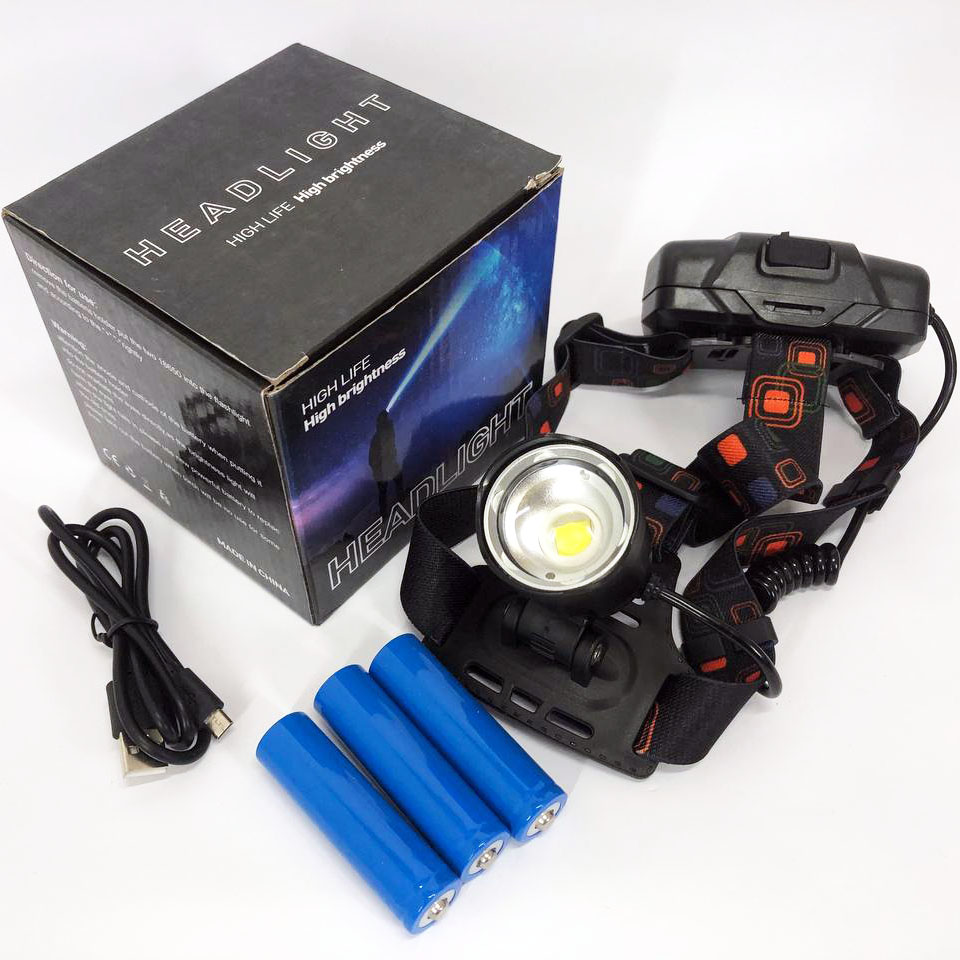 Ліхтар налобний X-Balong XQ-219-HP50 акумуляторний LED zoom з функцією Power Bank 3 режими роботи 4 Ліхтар налобний X-Balong XQ-219-HP50 акумуляторний LED zoom з функцією Power Bank 3 режими роботи - Зображення 4