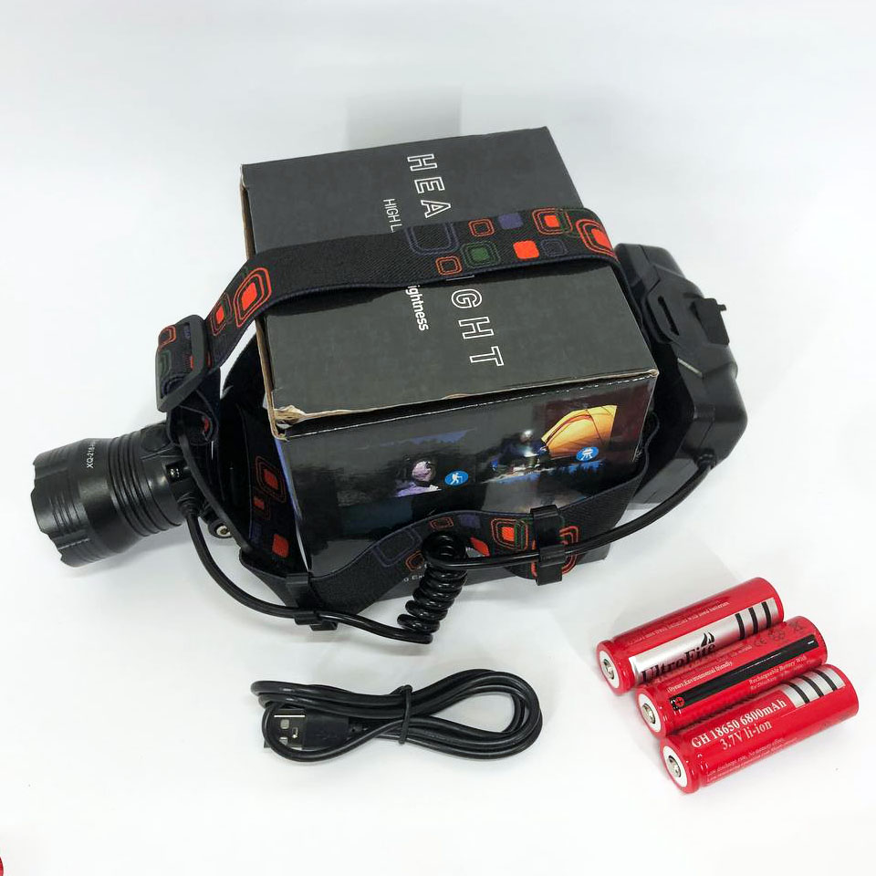 Ліхтар налобний X-Balong XQ-218-HP50 акумуляторний LED zoom з функцією Power Bank 3 режими роботи 5 Ліхтар налобний X-Balong XQ-218-HP50 акумуляторний LED zoom з функцією Power Bank 3 режими роботи - Зображення 5