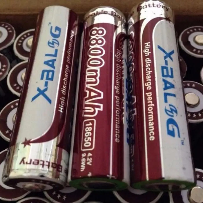 Літієвий акумулятор 18650 X-Balog 8800mAh 4.2V Li-ion літієва акумуляторна батарейка для ліхтариків - Зображення 4