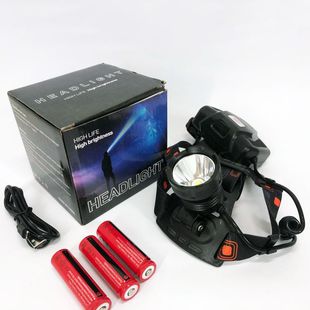 Ліхтар налобний X-Balong XQ-218-HP50 акумуляторний LED zoom з функцією Power Bank 3 режими роботи 6 Ліхтар налобний X-Balong XQ-218-HP50 акумуляторний LED zoom з функцією Power Bank 3 режими роботи - Зображення 6