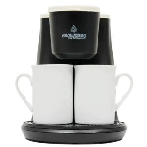Крапельна електрична кавоварка для дому на 2 чашки Crownberg CB-1568 500Вт