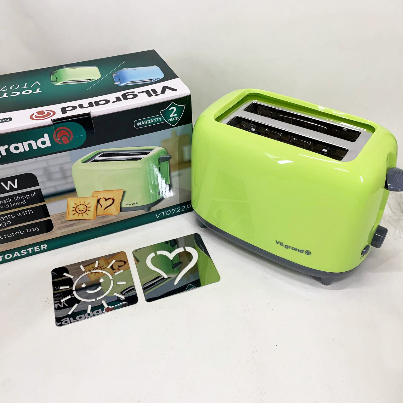 Тостер VILGRAND VT0722P Green - Зображення 7