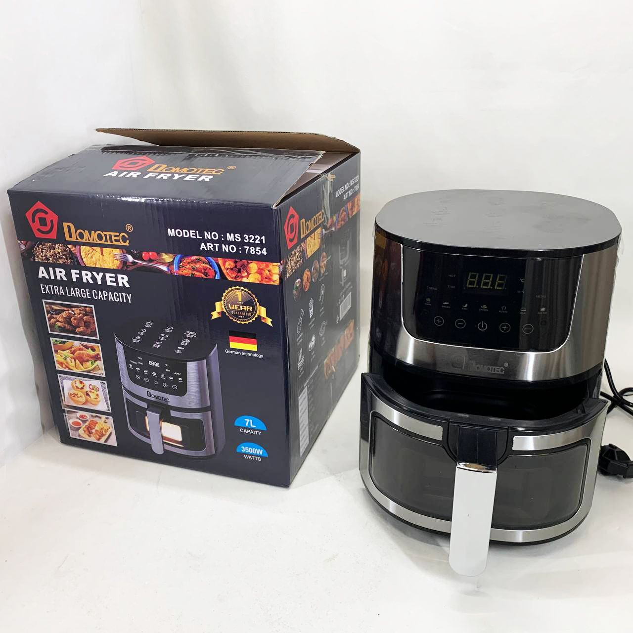 Аерофритюрка для смаження без масла Domotec MS-3221 3500Вт 7л - Зображення 6