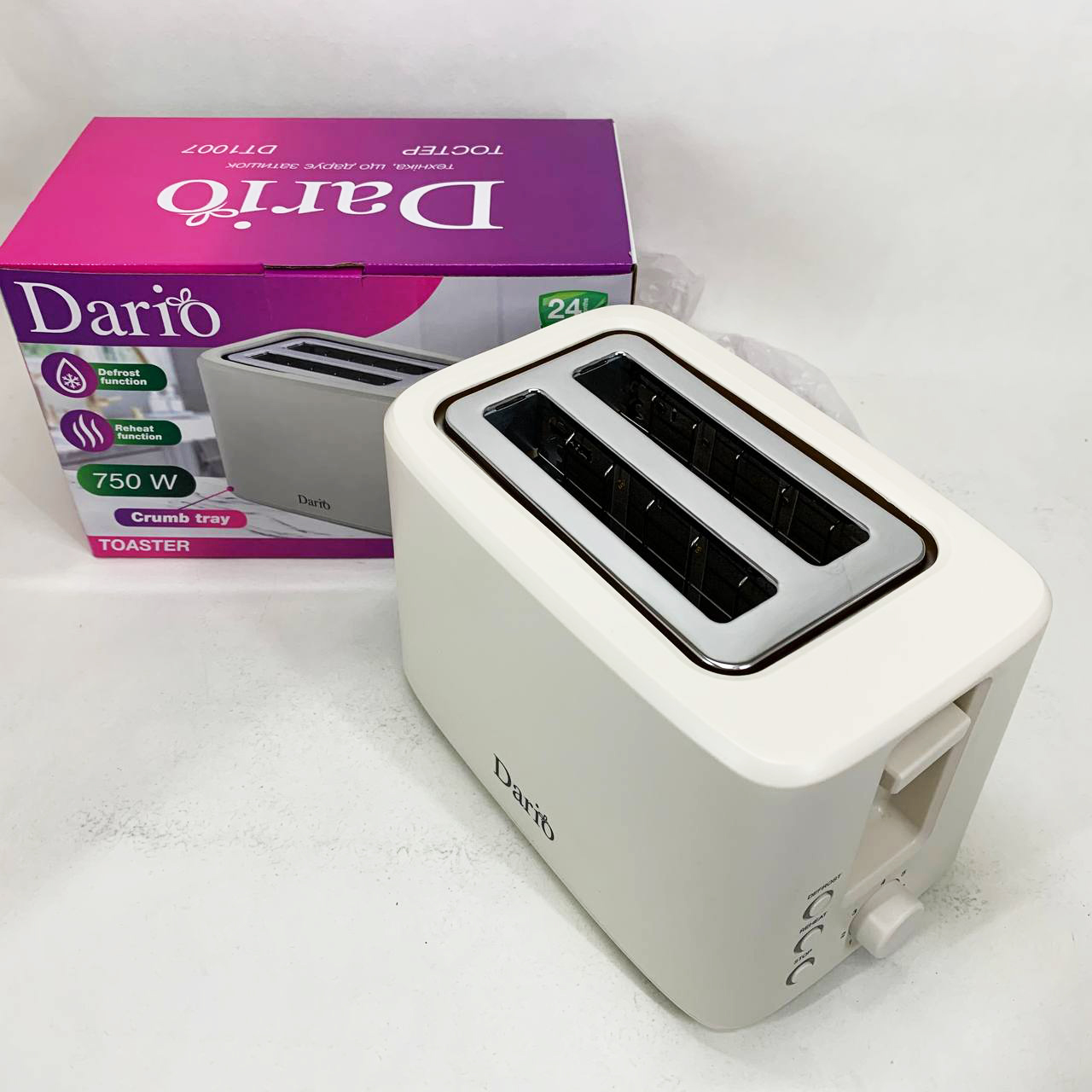 Тостер DARIO DT1007 Beige - Зображення 6