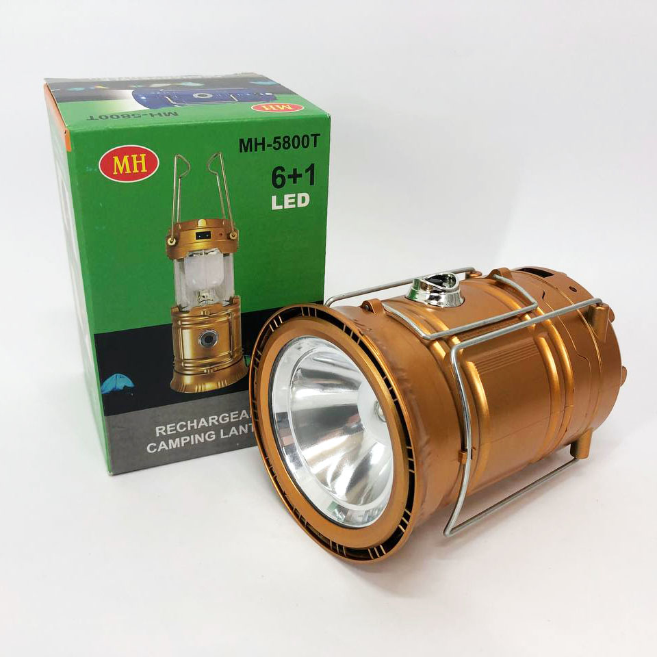 Туристичний ліхтар лампи на сонячній батареї з павером CAMPING MH-5800T (6+1 LED) Brown 5 Туристичний ліхтар лампи на сонячній батареї з павером CAMPING MH-5800T (6+1 LED) Brown - Зображення 5